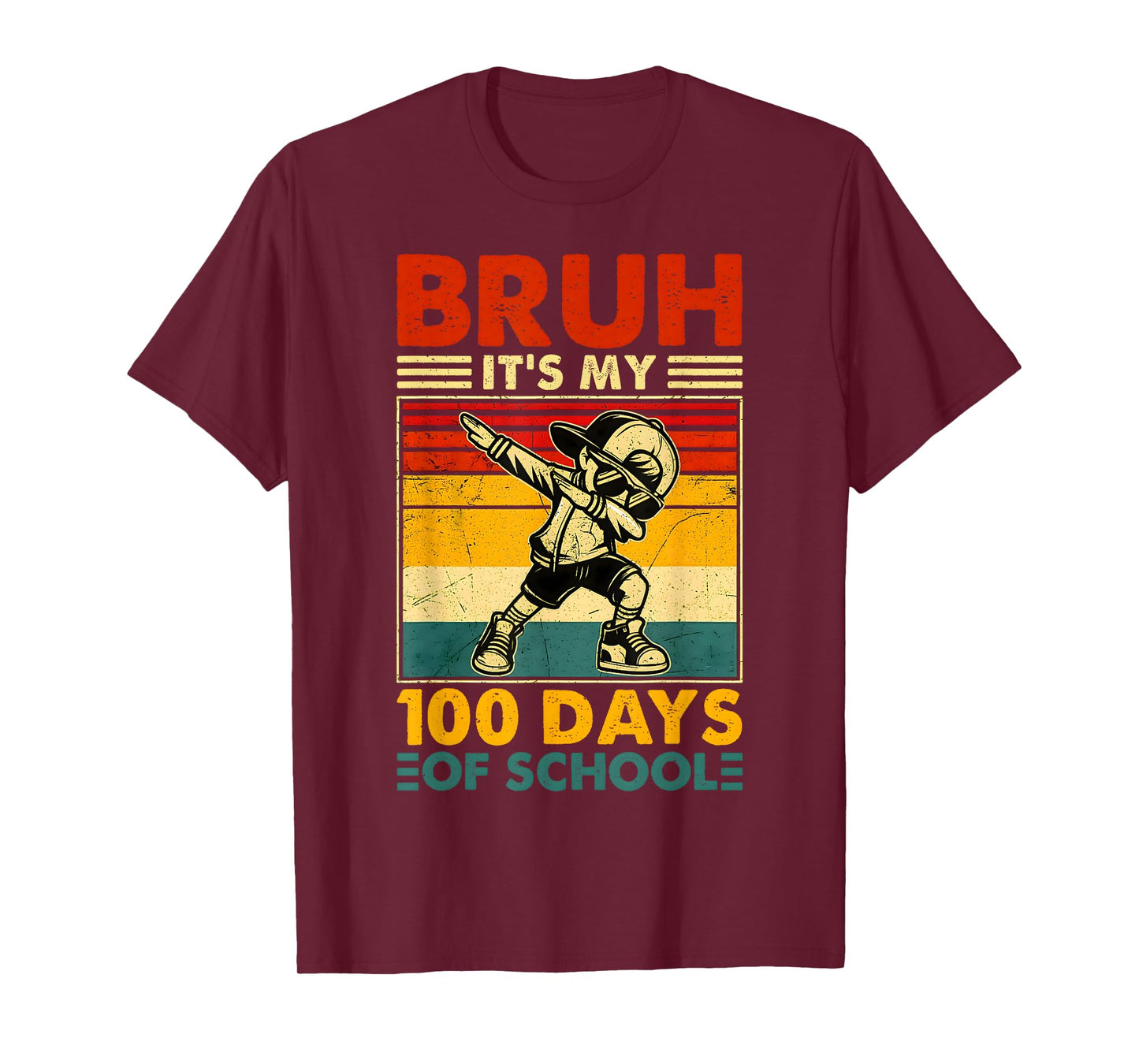 Bruh It's My 100th Day of School Boys | 100 Days of School T-Shirt
