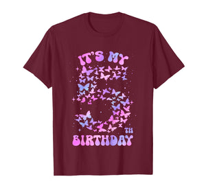 5 Year Old Birthday Girl Butterfly It's My 5th Birthday T-Shirt