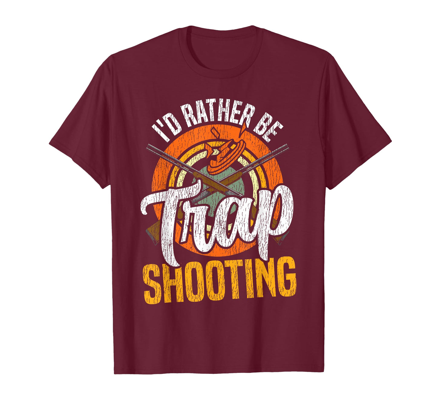 Shotgun Skeet Trap Clay Pigeon Shooting Retro Vintage I'd T-Shirt