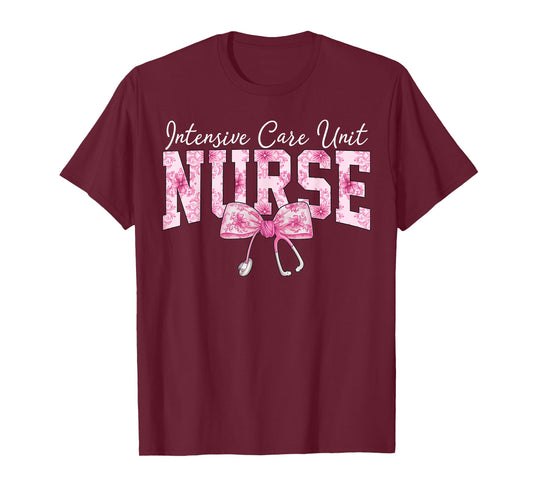ICU Nurse Retro Intensive Care Unit Nurse Crew Women Men T-Shirt