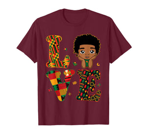 Love African Kente Toddler Boys Black History Month Proud T-Shirt