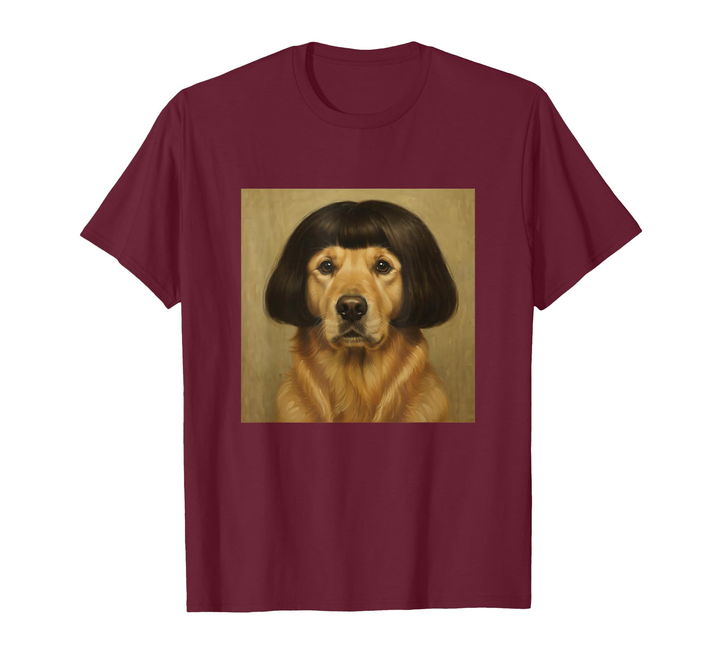 Funny Golden Retriever Bob Haircut Dog Meme Men Women Kids T-Shirt