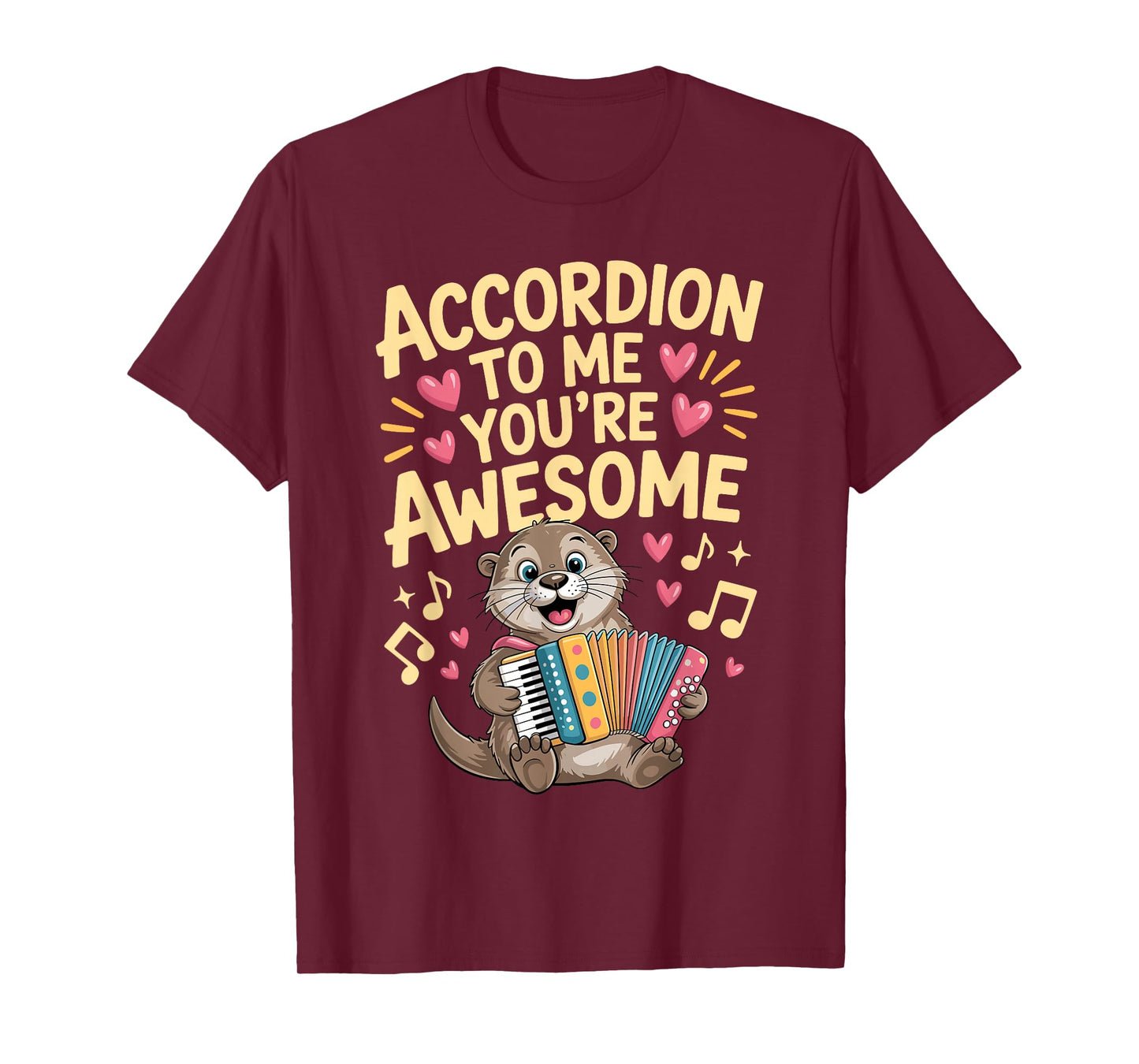 Accordion Design for Men Women Accordionist Accordion Player T-Shirt