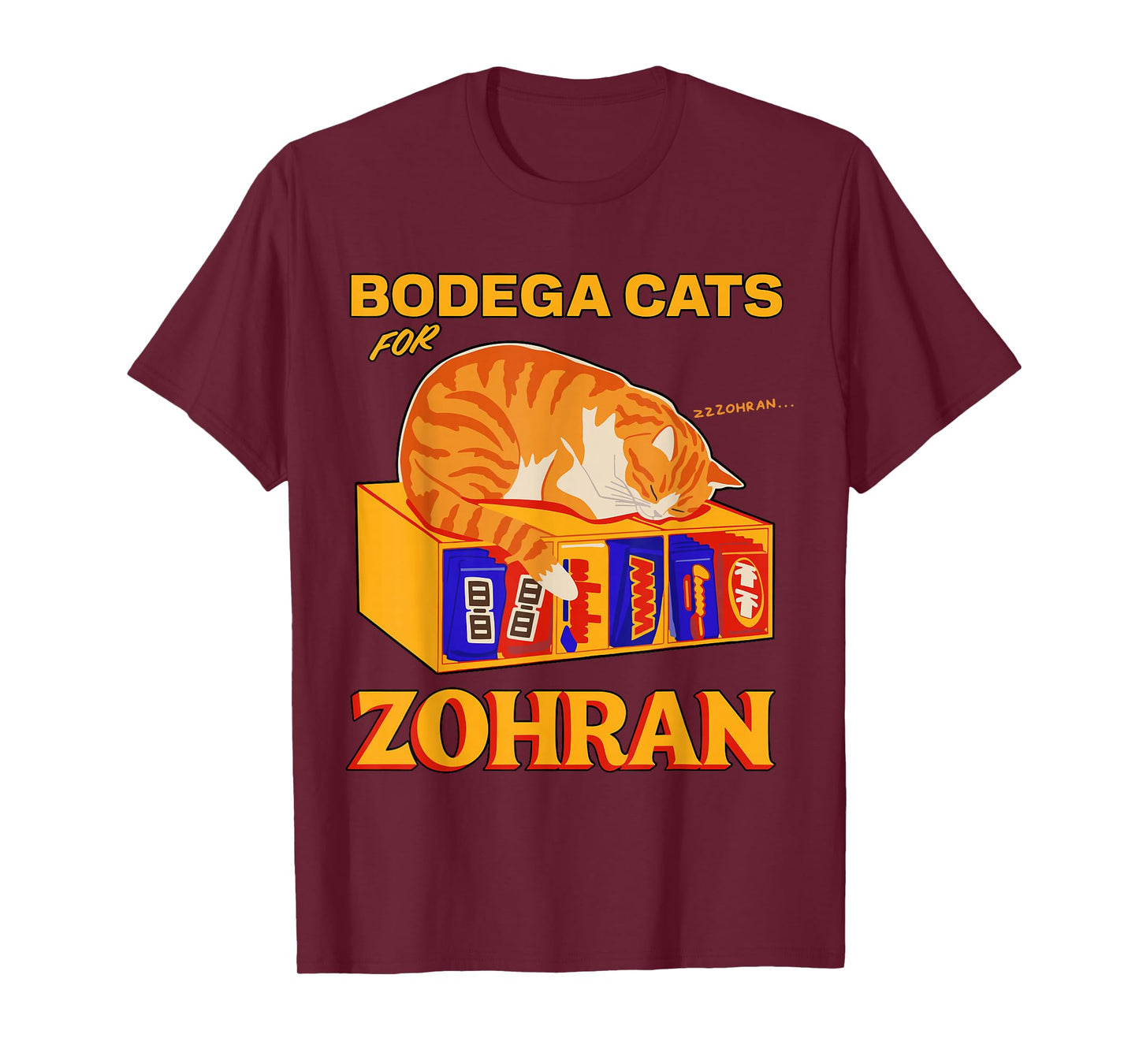 Bodega Cats for Zohran Mamdani Funny Democrat T-Shirt