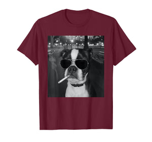 Funny Smoking Dog Meme Cigarette Gen Z Meme Dog Lover T-Shirt