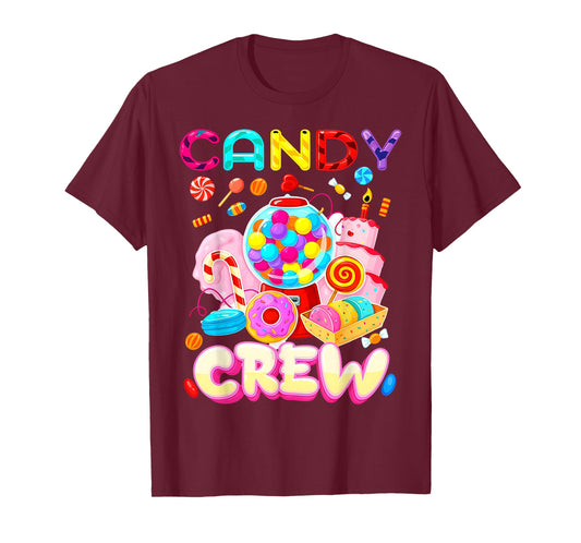 Candy Crew Candy Costume Women Candy Land Kids Sweetie T-Shirt
