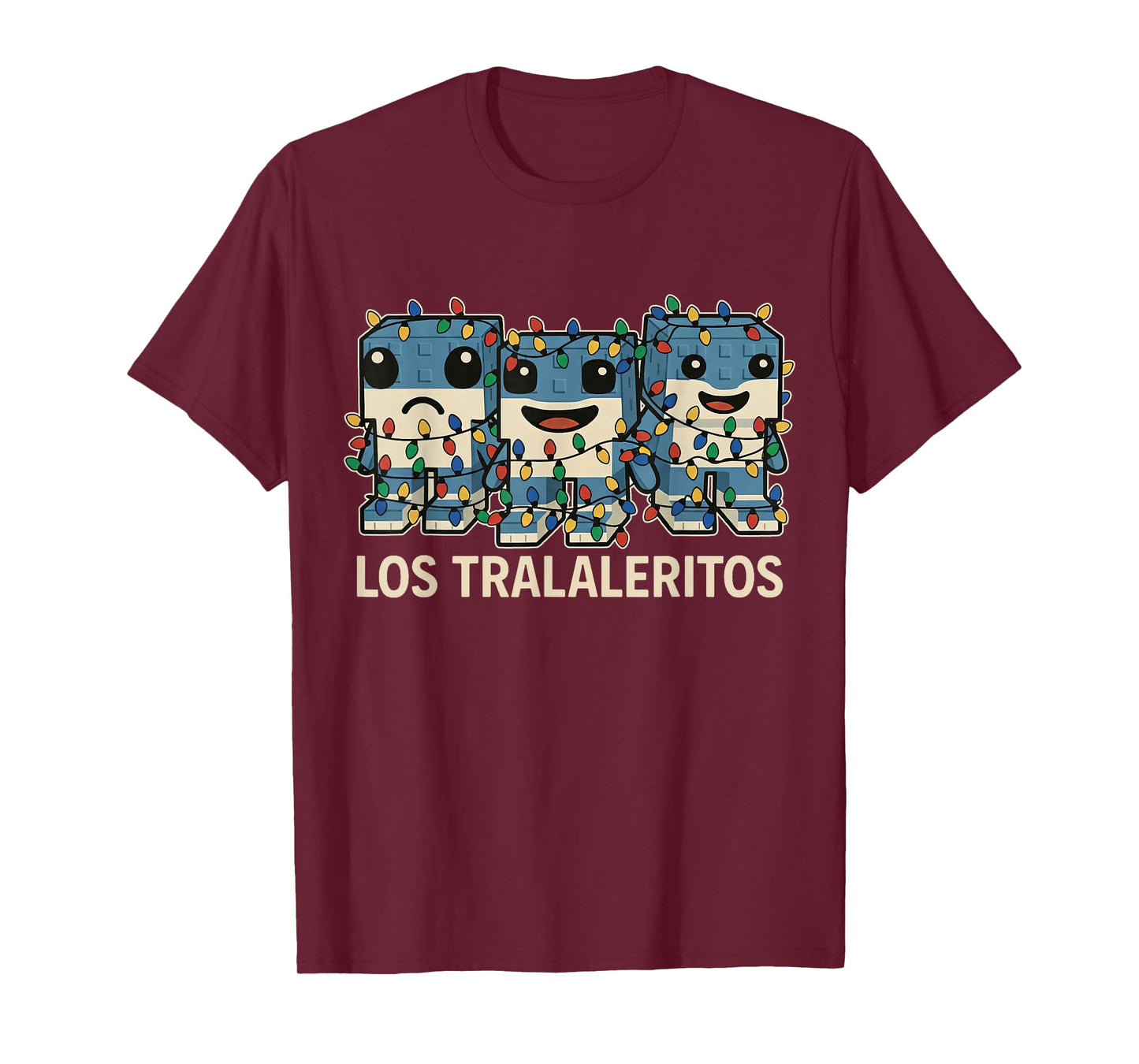 Los Tralaleritos Christmas Lights - Funny Brainrot Kids Meme T-Shirt