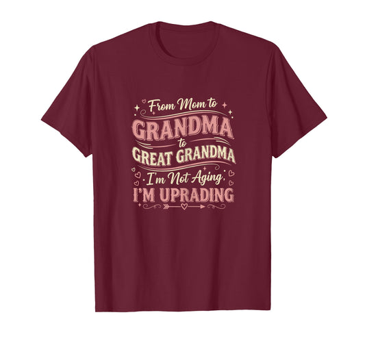 Promoted to Great Grandmother First Time Great Grandma T-Shirt