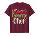 Santa Favorite Chef Christmas Lights Funny Family Xmas T-Shirt