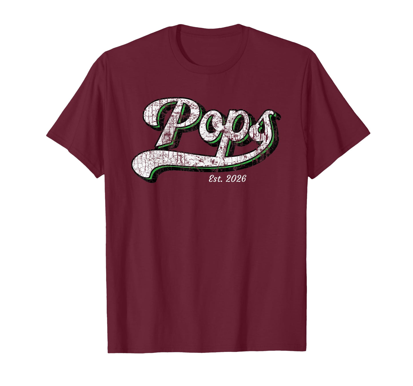 Pops New Grandpa Est 2026 T-Shirt