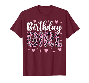 Leopard Cheetah Birthday Girl Animal Party T-Shirt
