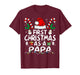 First Christmas As A Papa New Papa T-Shirt