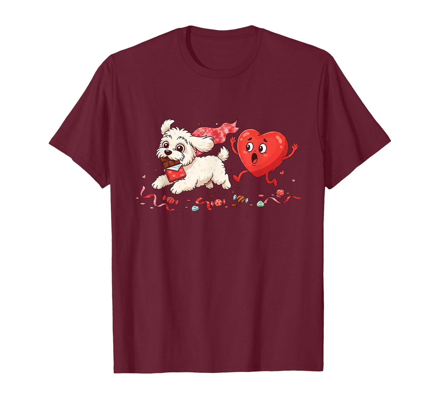 Funny Havanese Heart Valentine Dog Womens Mens Kids T-Shirt