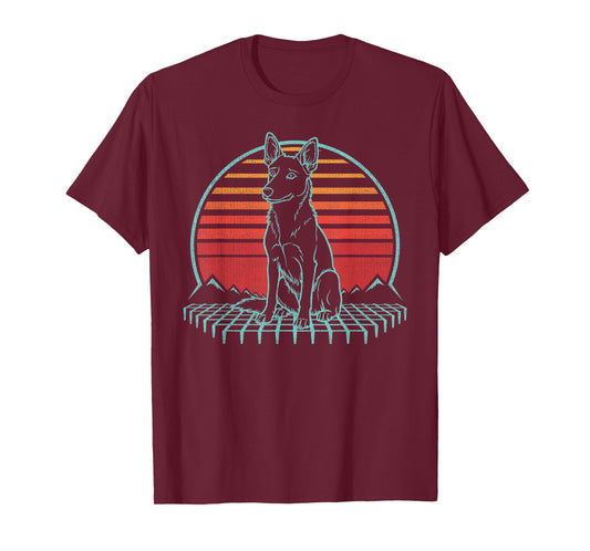 Basenji Lover Dog Owner Retro Vintage 80s T-Shirt