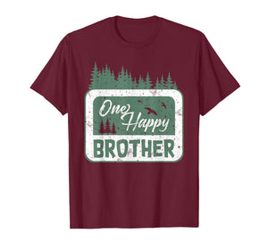 One Happy Brother Camper 1St Birthday Camping Bear T-Shirt