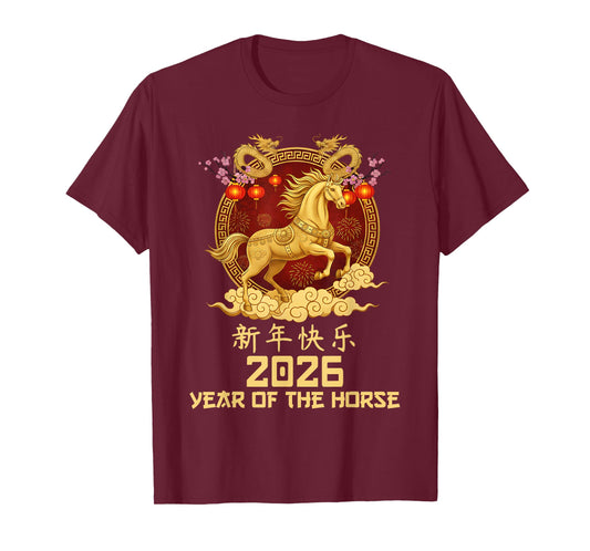 Chinese New Year 2026 Year of The Horse 2026 Lunar New Year T-Shirt