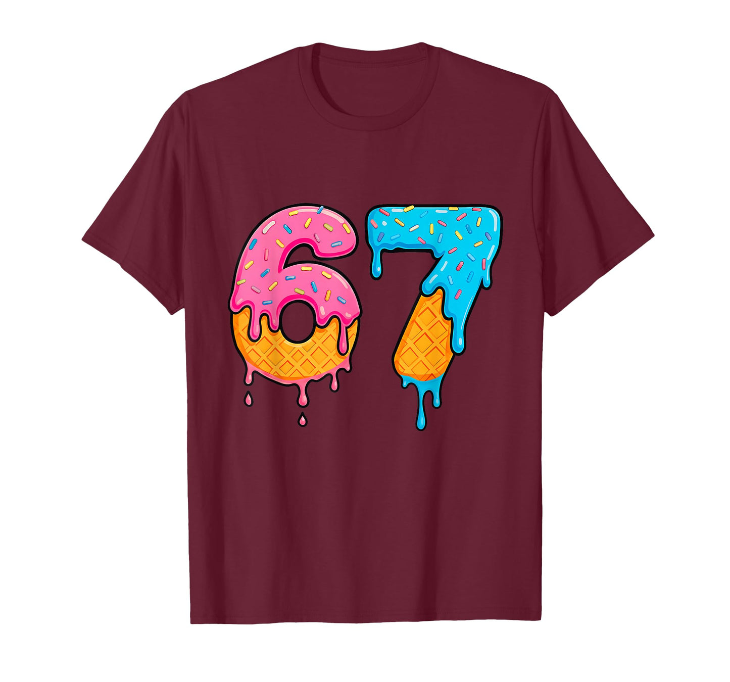 Mason 67 Ice Cream Drip Meme Six Seven T-Shirt
