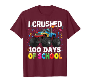 100 Days of School Monster Truck 100th Day of School Kids T-Shirt