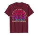 21 Year Old Gifts Vintage 2005 Limited Edition 21st Birthday T-Shirt
