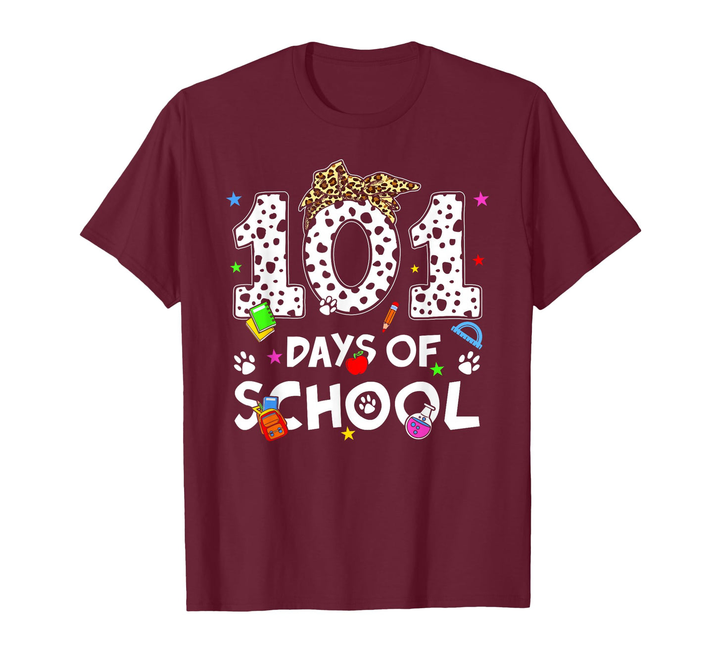 Happy 101 Days School Cute Dog 100 Days Smarter Student Kids T-Shirt