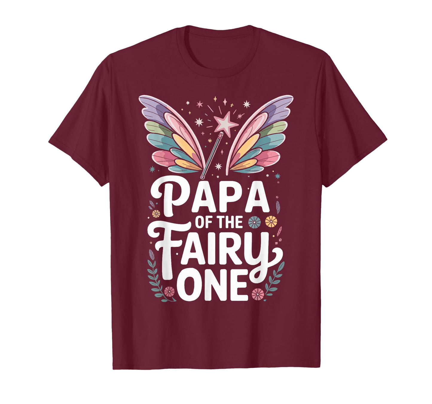 Papa of The Fairy One Family Birthday T-Shirt