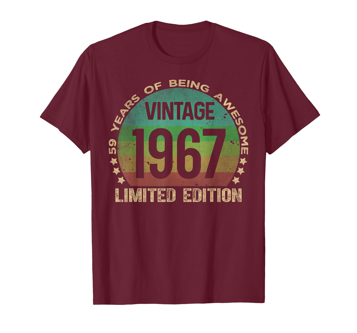 59 Year Old Gifts Vintage 1967 Limited Edition 59th Birthday T-Shirt