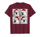 Funny Christmas Umbrella Cockatoo Santa Photo Booth Parrot T-Shirt