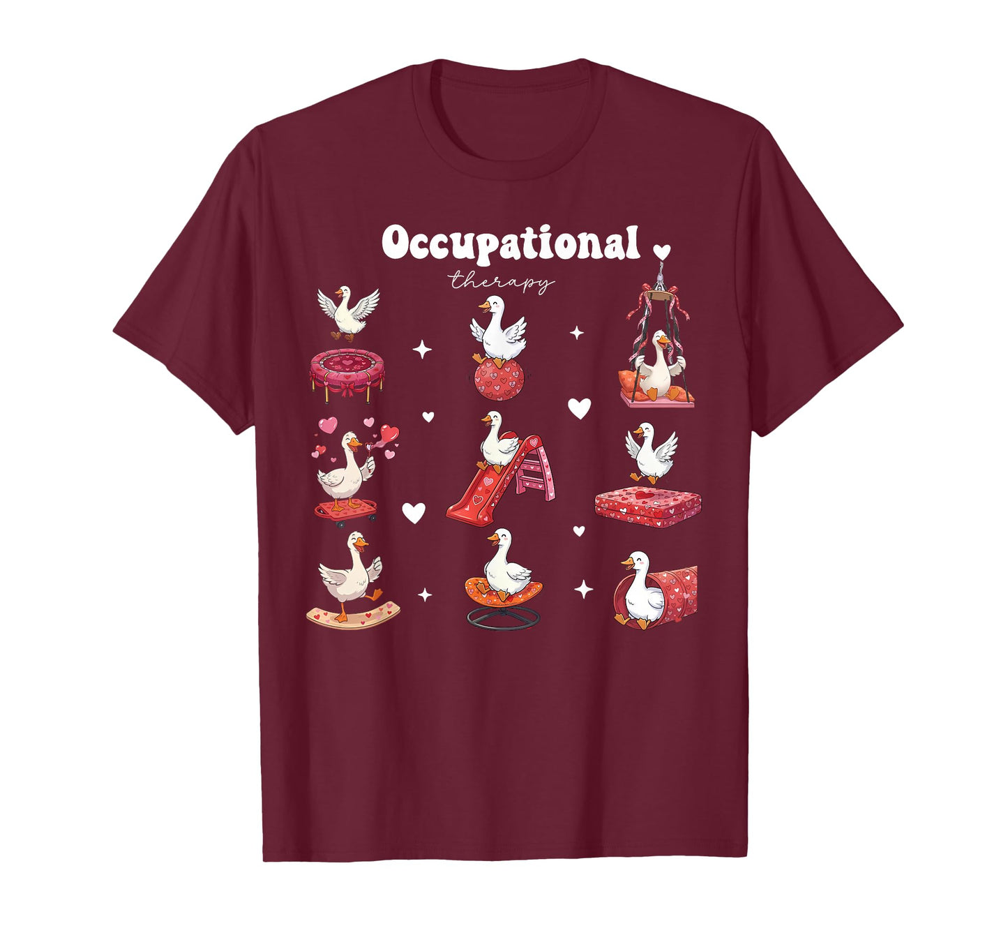 Valentines Occupational Therapy Silly Goose OT Therapist T-Shirt