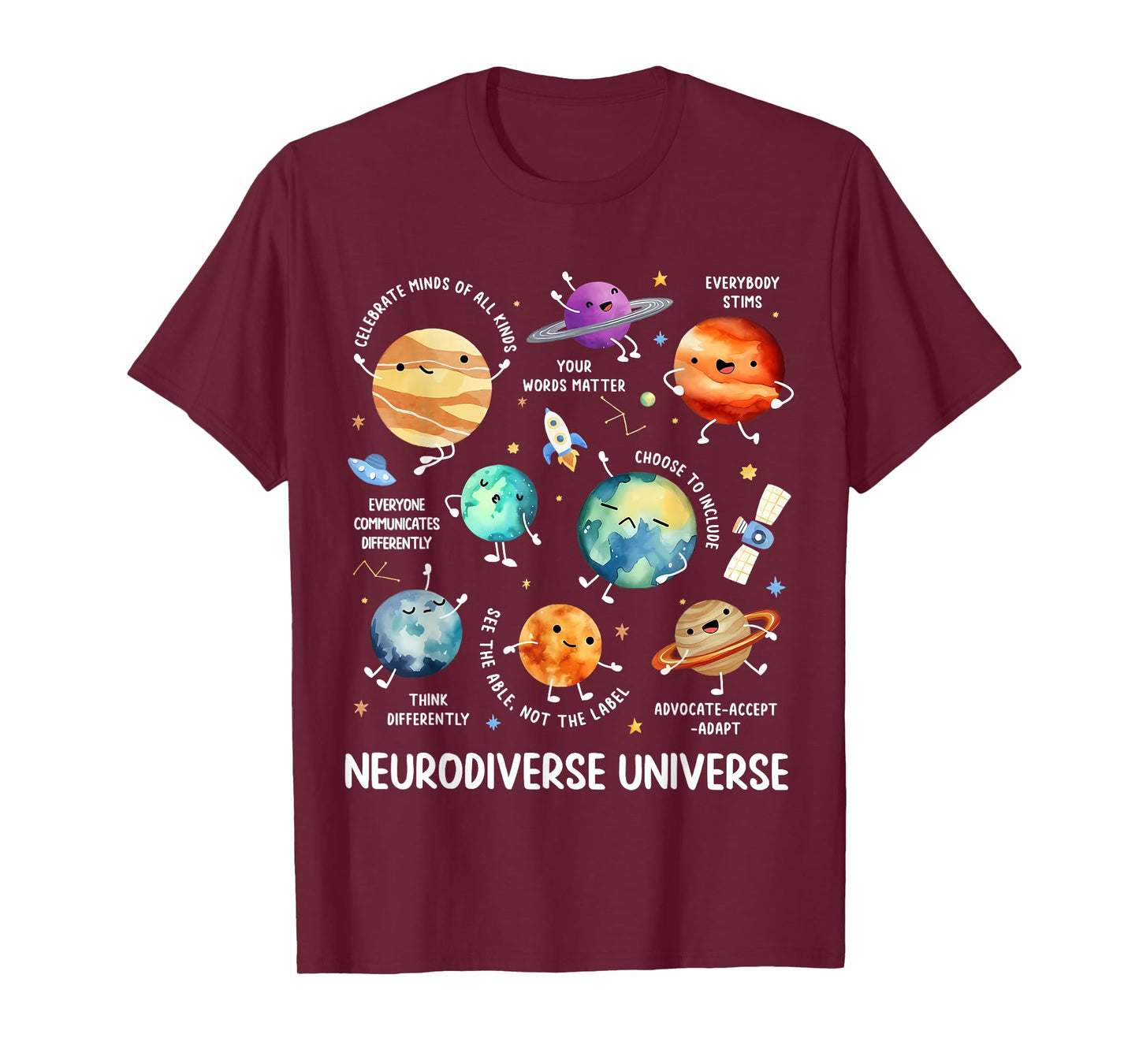 Neurodiverse Universe Neurodiversity Autism Awareness Kids T-Shirt