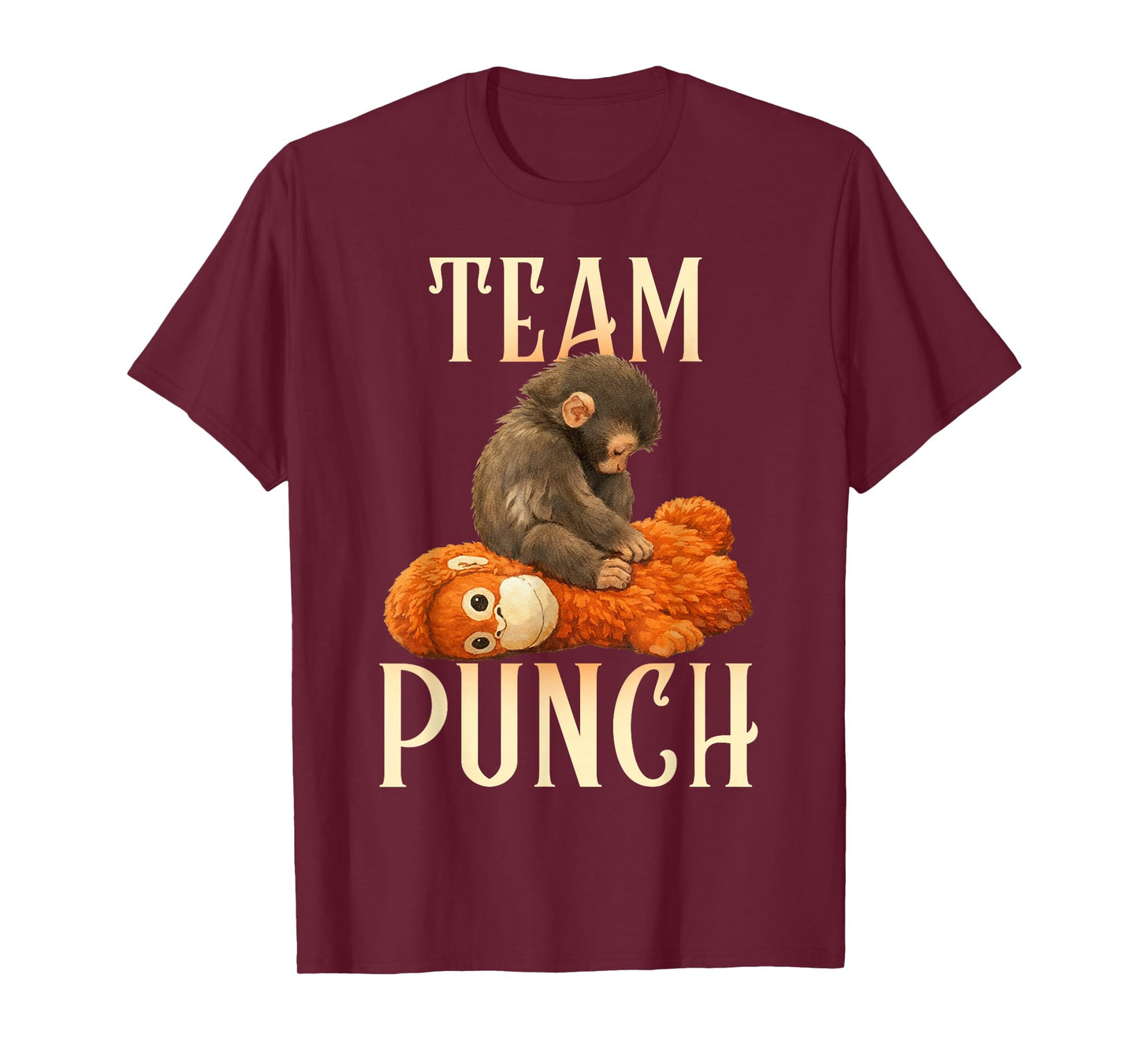 Cute Baby Monkey Punch Team Punch T-Shirt