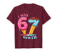 Ice Cream Donut Drip I was 6 Now Im 7th Birthday T-Shirt