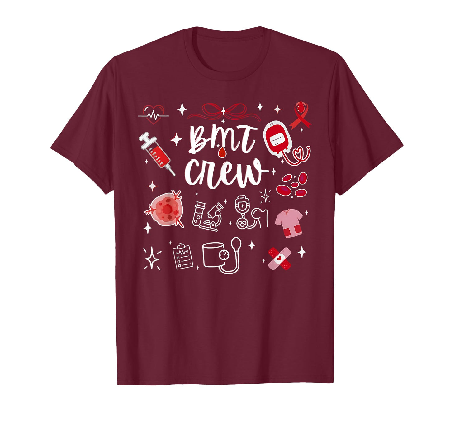 BMT Crew Bone Marrow Transplant Nurse Valentine Day Donor T-Shirt