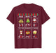 Christmas Jolly Syllables Teacher Students Funny Six Types T-Shirt