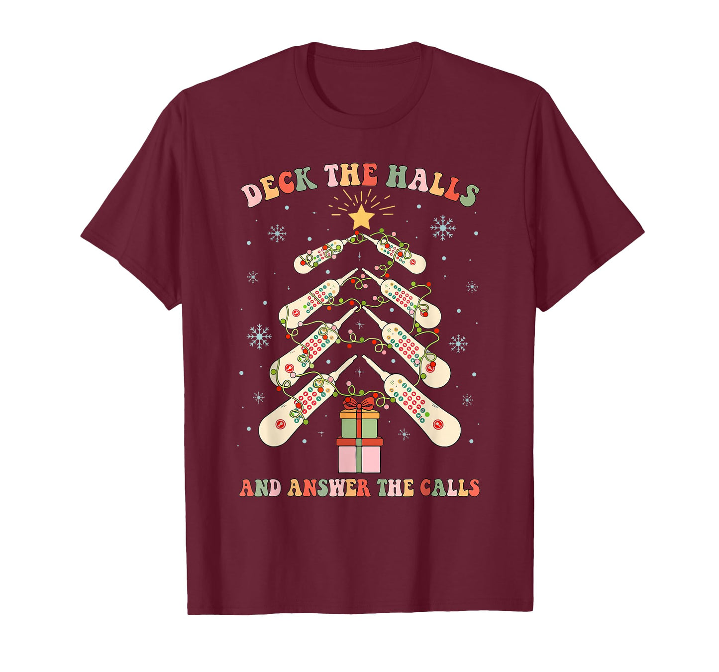 Funny CNA Nurse Christmas Medical Xmas Trees Nursing Nurses T-Shirt