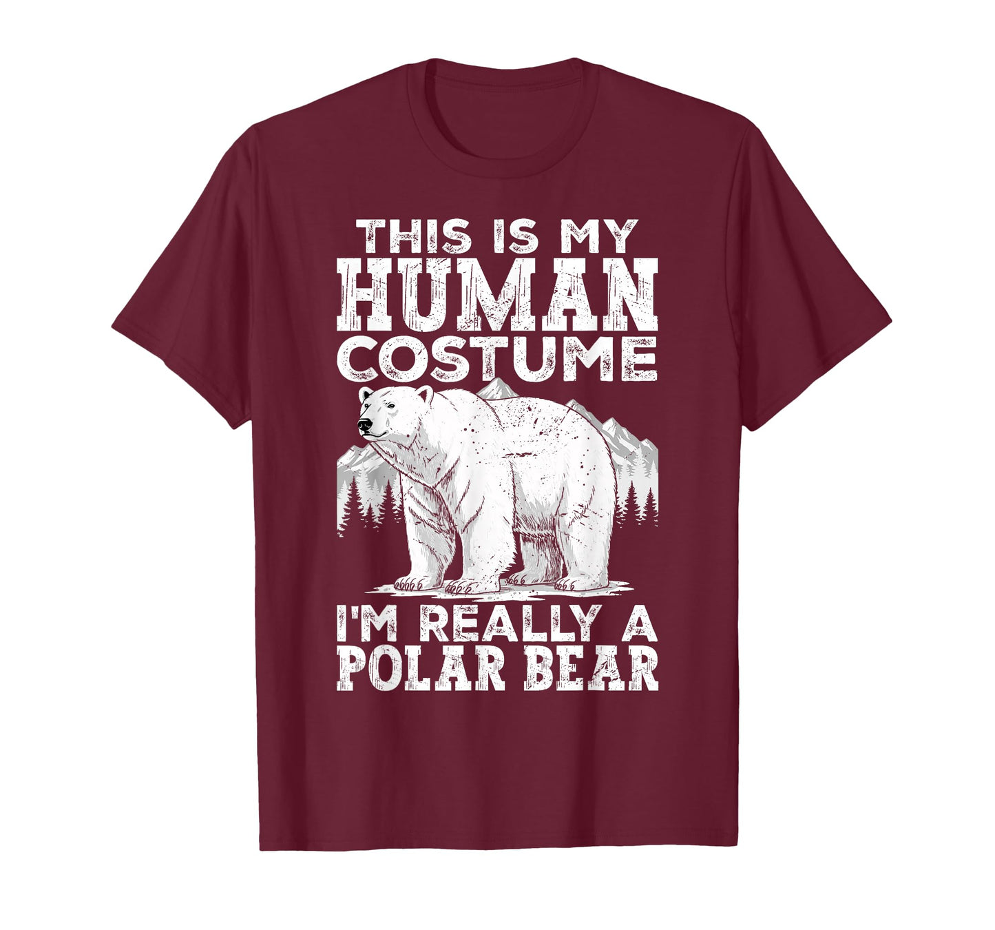 Polar Bear Costume for Men Women Kids Polar Bear Lover T-Shirt