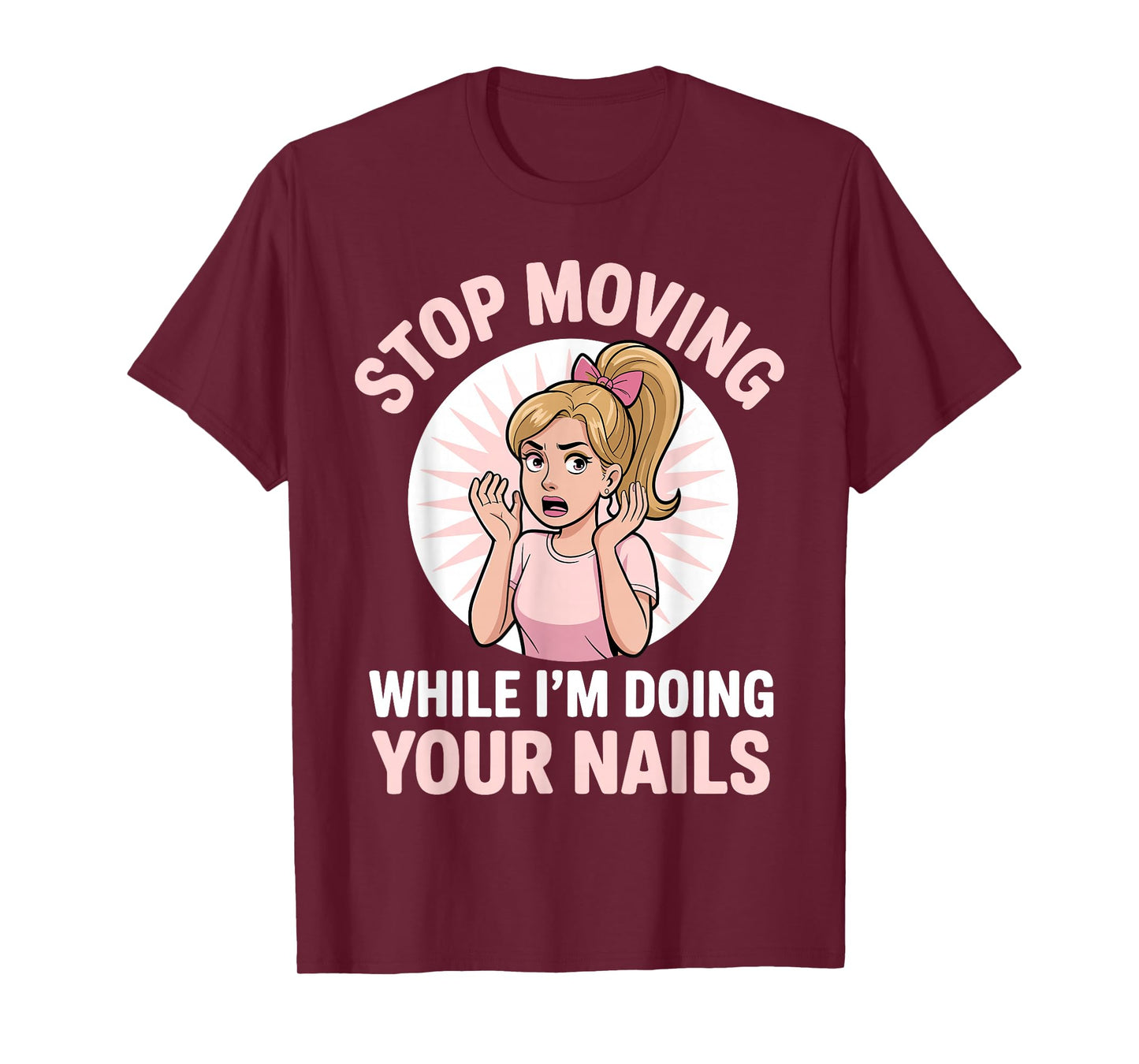 Cool Nail Tech Art for Women Girl Manicurist Nail Technician T-Shirt