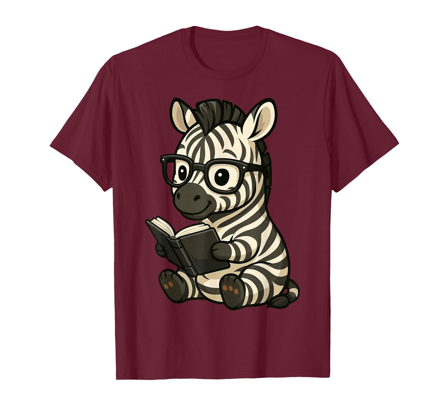 Zebra Reading Book Lover T-Shirt