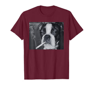 Funny Smoking Dog Meme Cigarette Gen Z Meme Dog Lover T-Shirt