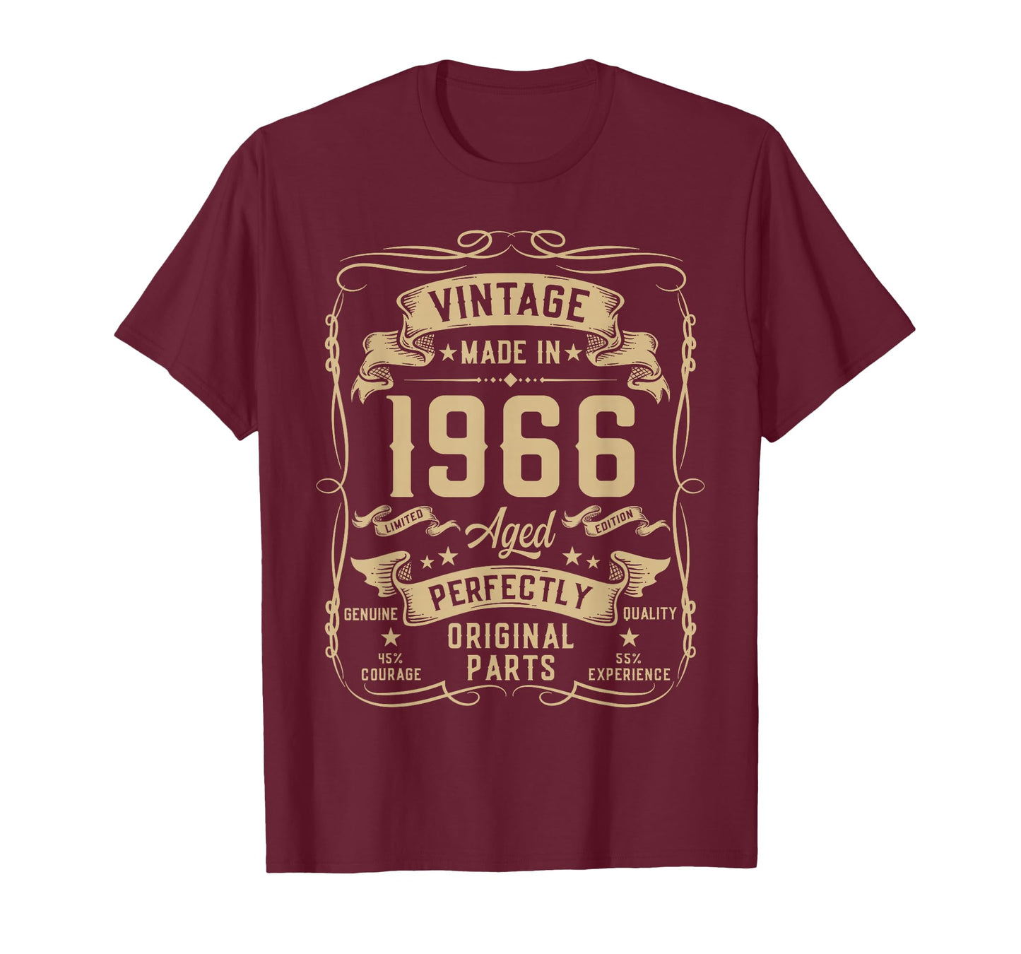 Vintage 1966 60yr 60th Birthday Gifts for Men 60 Years Old T-Shirt