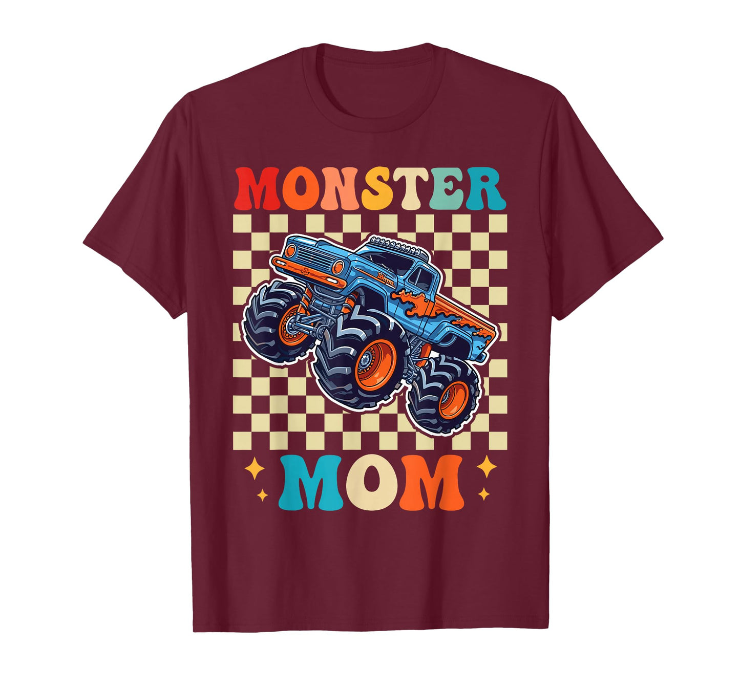 Monster Truck Mom Family Matching Monster Trucks Birthday T-Shirt