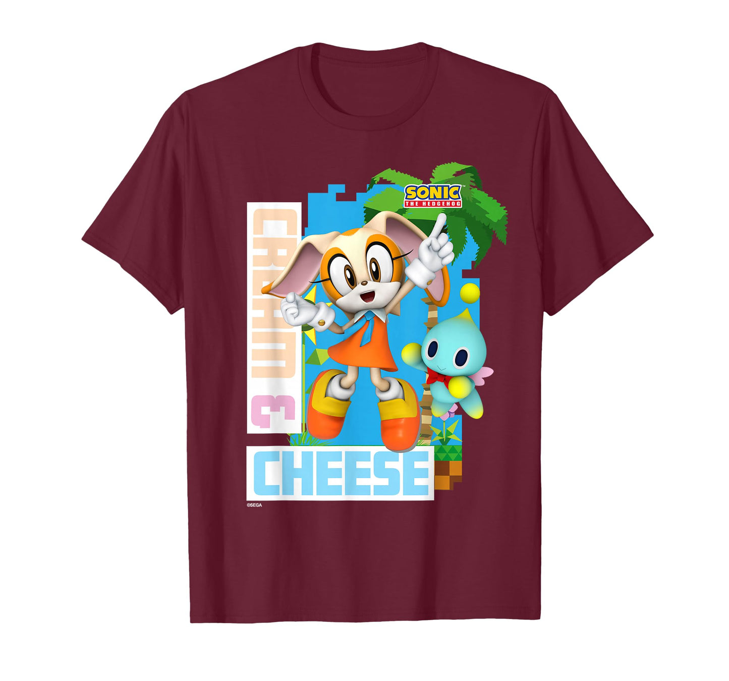 Sonic The Hedgehog - in The Zone - Cream & Cheese T-Shirt