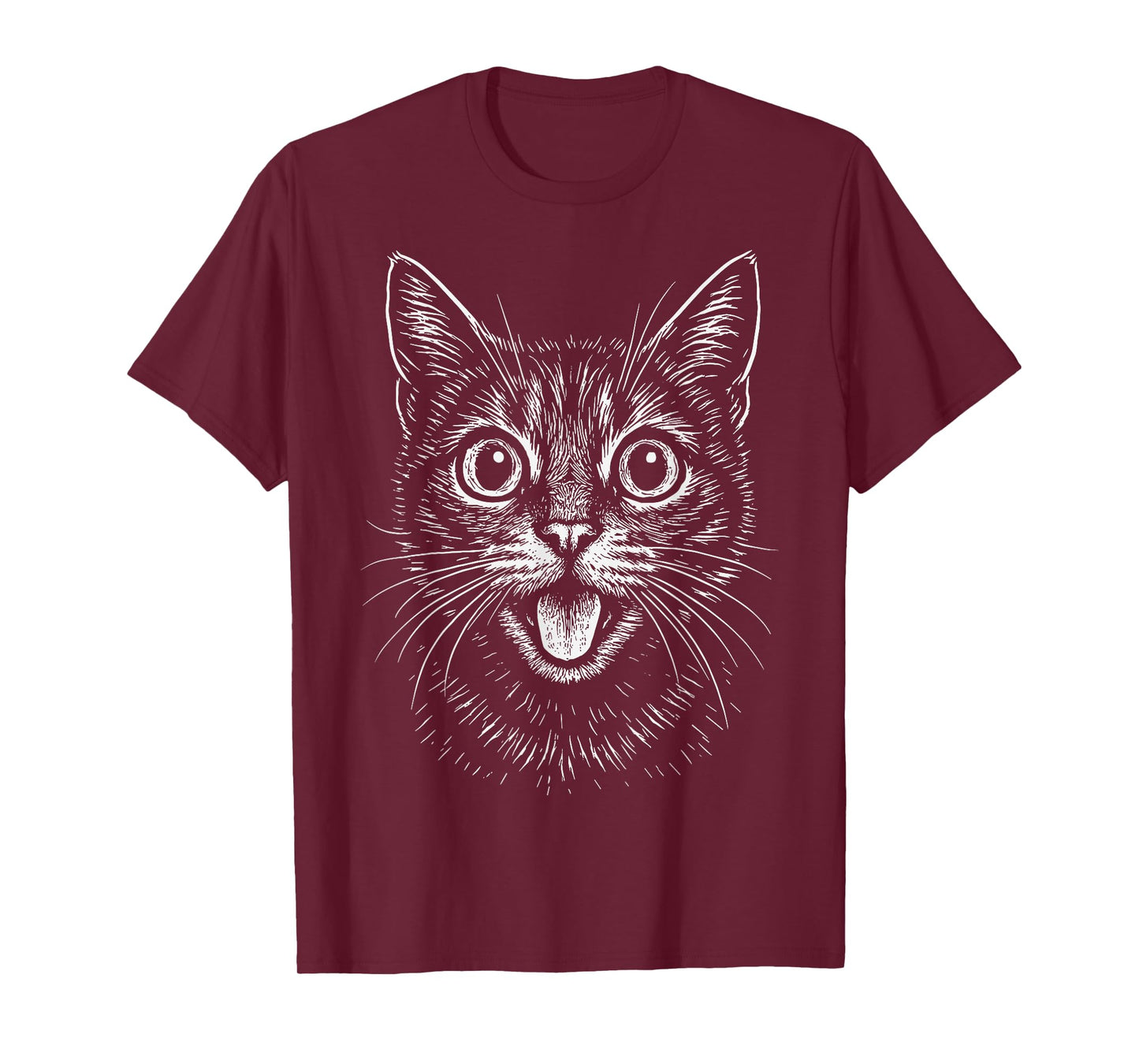 Funny Cute Cat Face T-Shirt