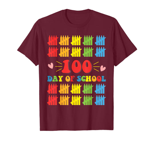 100th Day of School Teacher Kids 100 Days Math Numbers T-Shirt