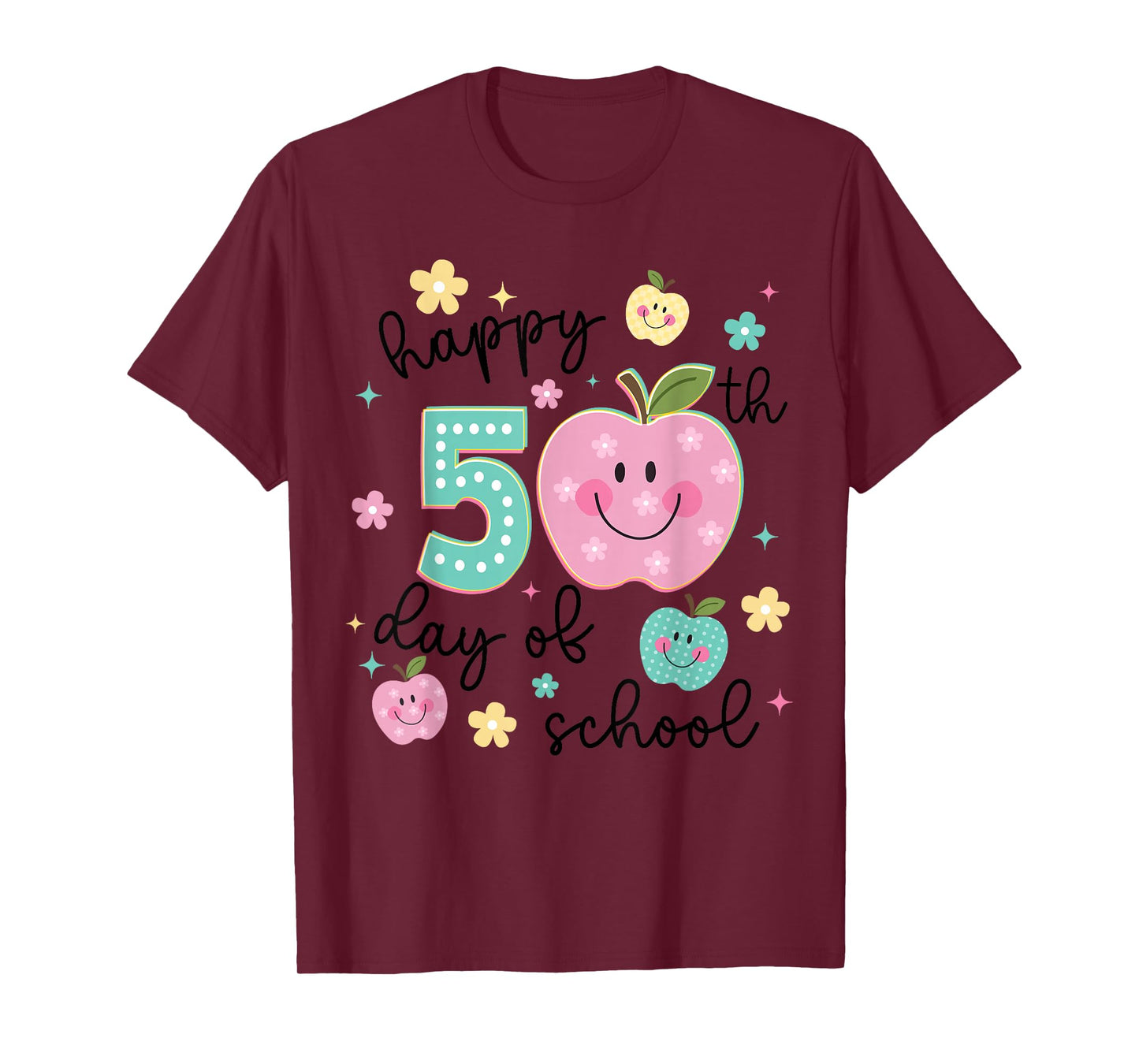 Happy 50th Day of School 50 Days Smarter Teacher Boy Girl T-Shirt