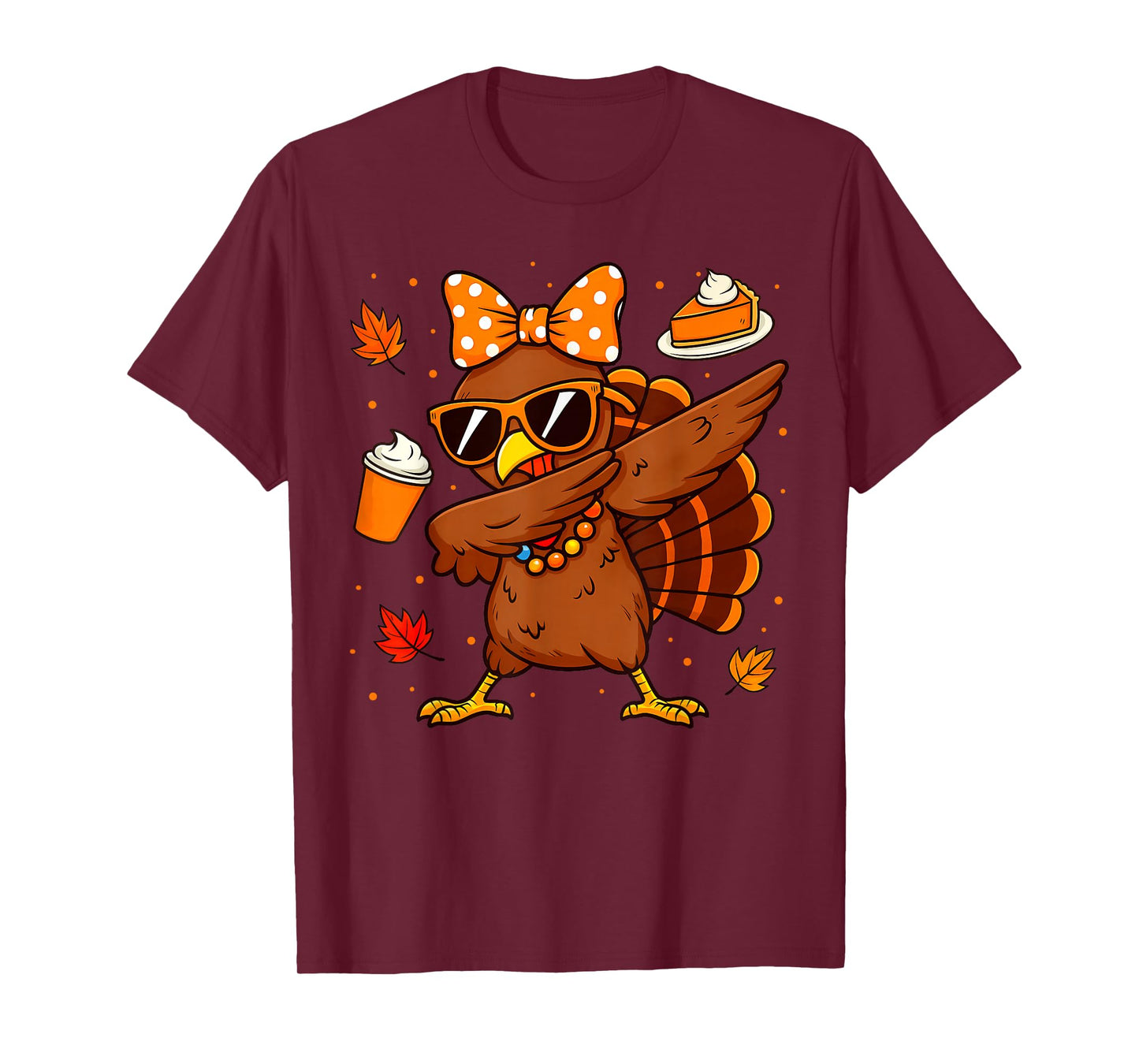 Thanksgiving Funny Turkey Dabbing for Men Women Kids T-Shirt