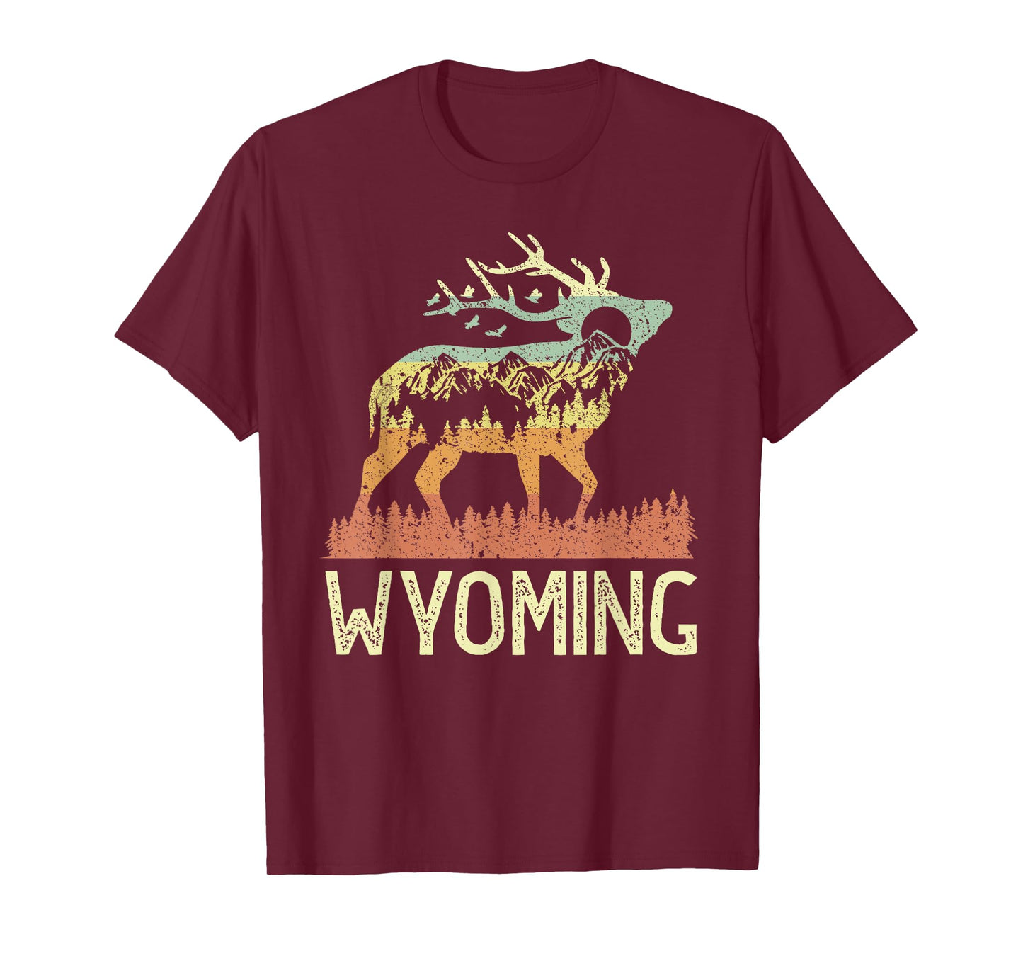 Wyoming - Vintage Men Women 70s 80s Graphic Cool Nature T-Shirt