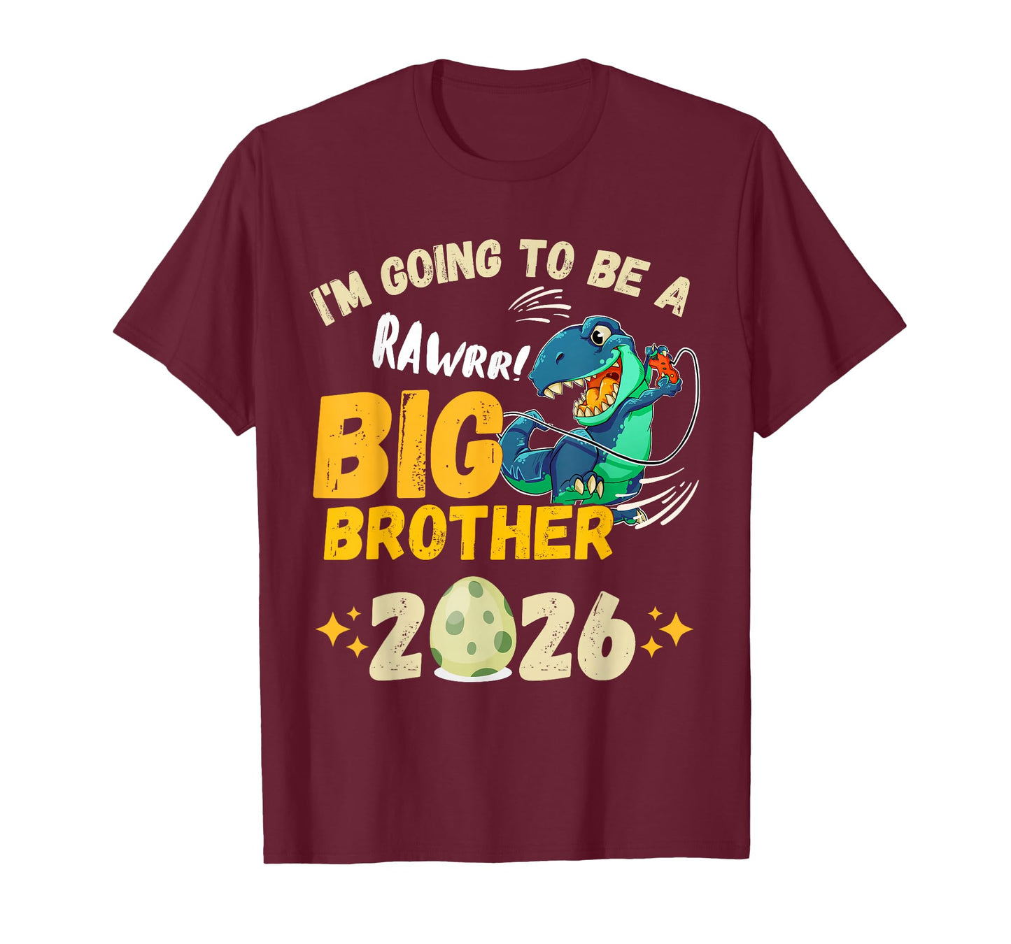 I'm Going to Be Big Brother 2026 Dinosaur Video Game Gamer T-Shirt