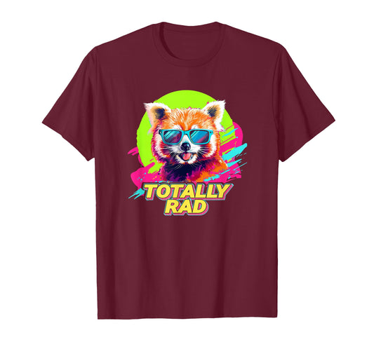 80s 90s Totally Rad Retro Vintage Red Panda Lover T-Shirt