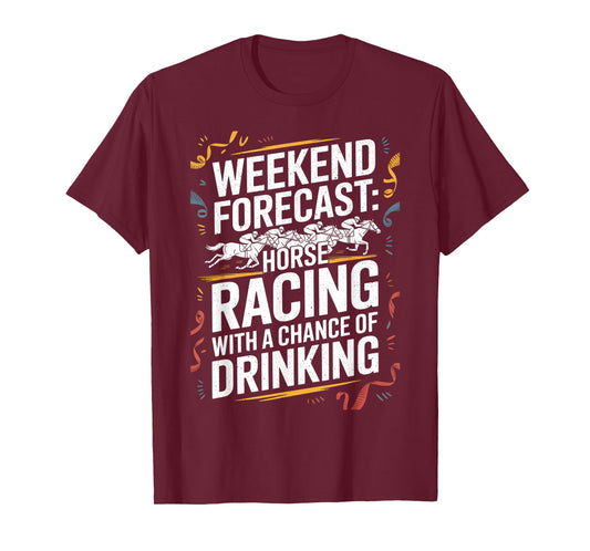 Horse Racing Design for Men Women Derby Horse Racing T-Shirt