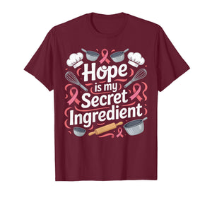 Breast Cancer Awareness Chef Cooking Pink Ribbon T-Shirt